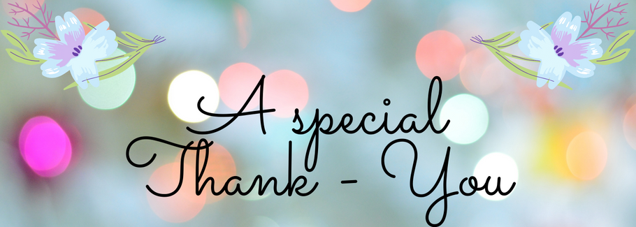 Tracy's Special Thank-You Blog